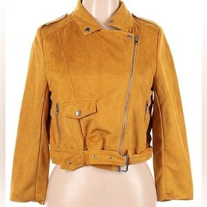 MISSGUIDED mustard color jacket.